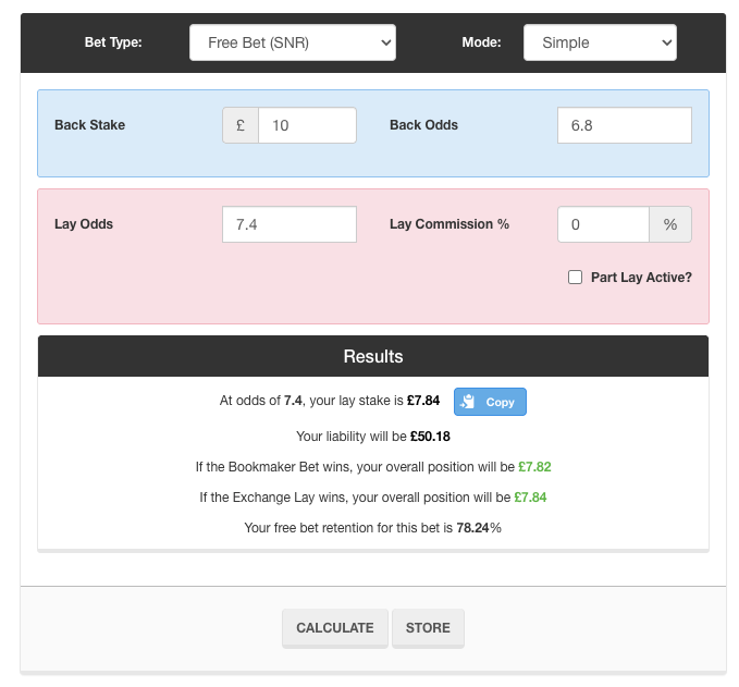 matched betting calculator